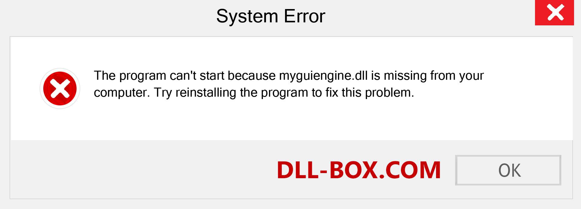  myguiengine.dll file is missing?. Download for Windows 7, 8, 10 - Fix  myguiengine dll Missing Error on Windows, photos, images